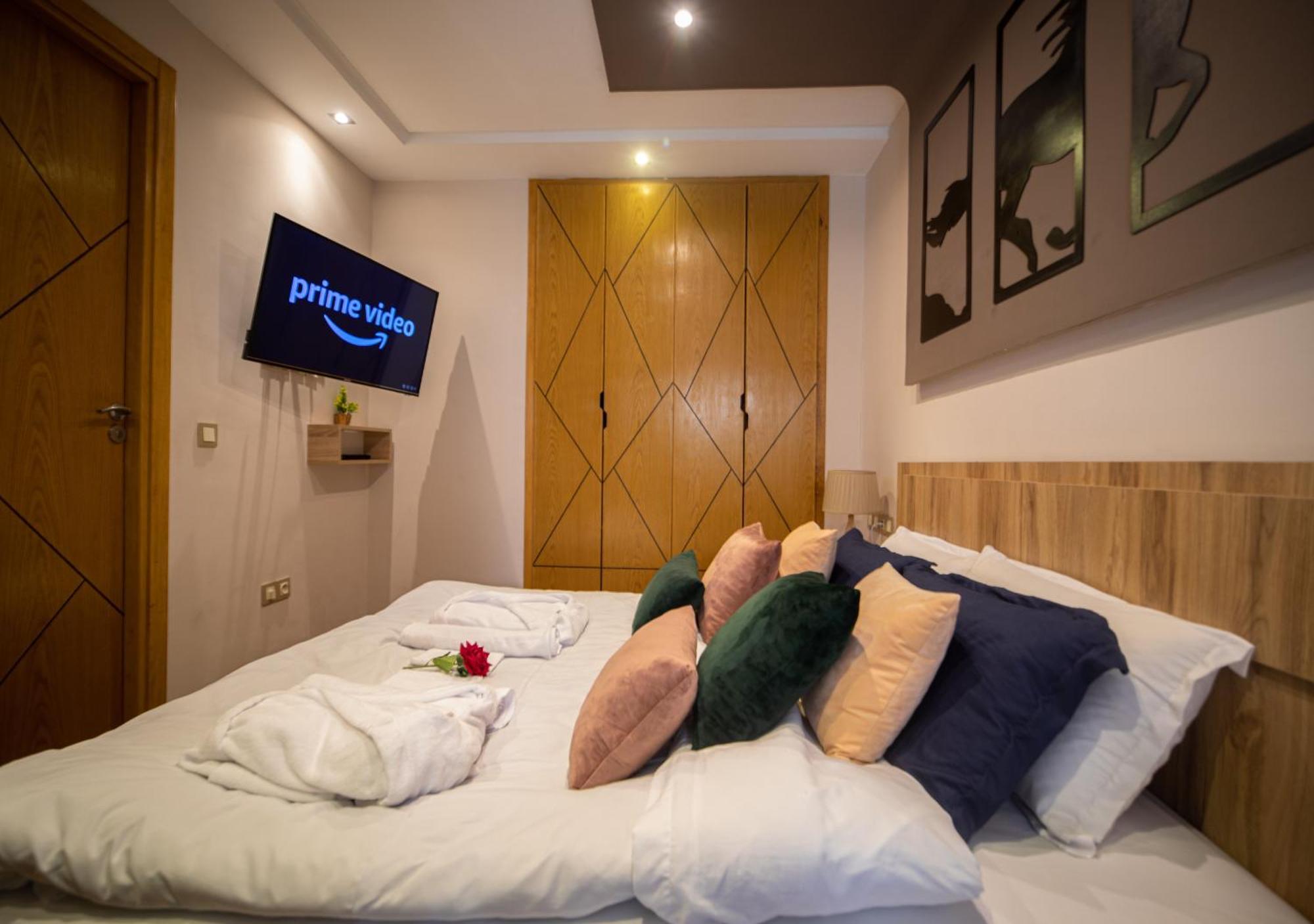 R101- Cosy And Stylish Apartment With King Size Bed- Belvedere Casablanca Exteriör bild