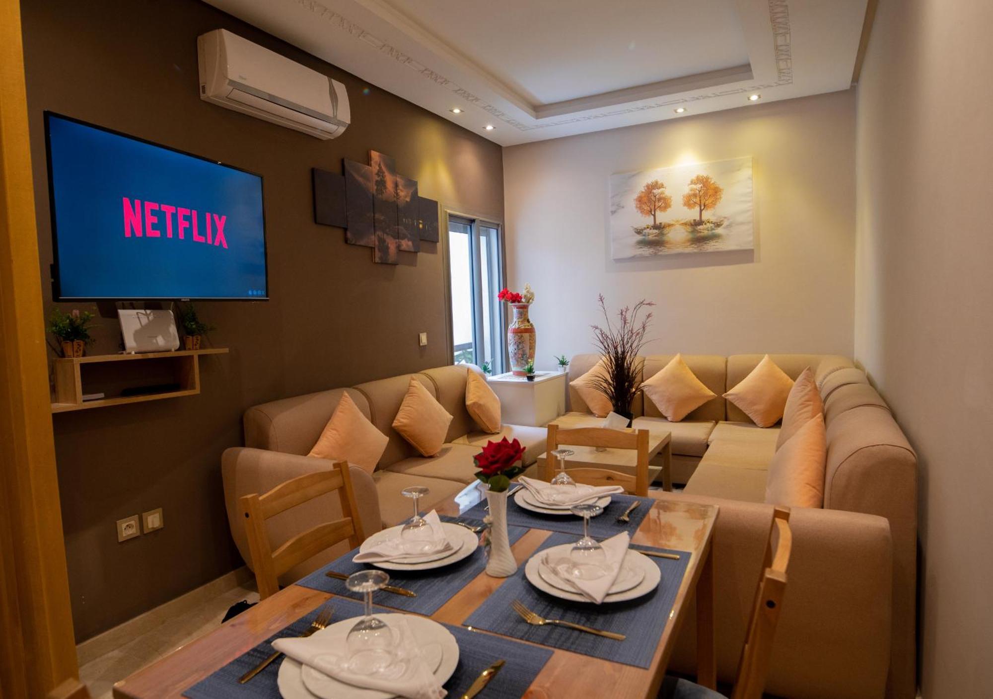 R101- Cosy And Stylish Apartment With King Size Bed- Belvedere Casablanca Exteriör bild